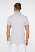 J. Lindeberg Męskie Polo Tour Tech Light Grey Melange