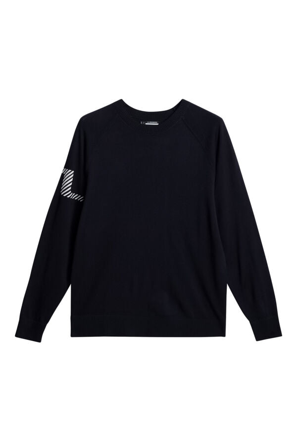 J. Lindeberg Męski Sweter Heath Navy