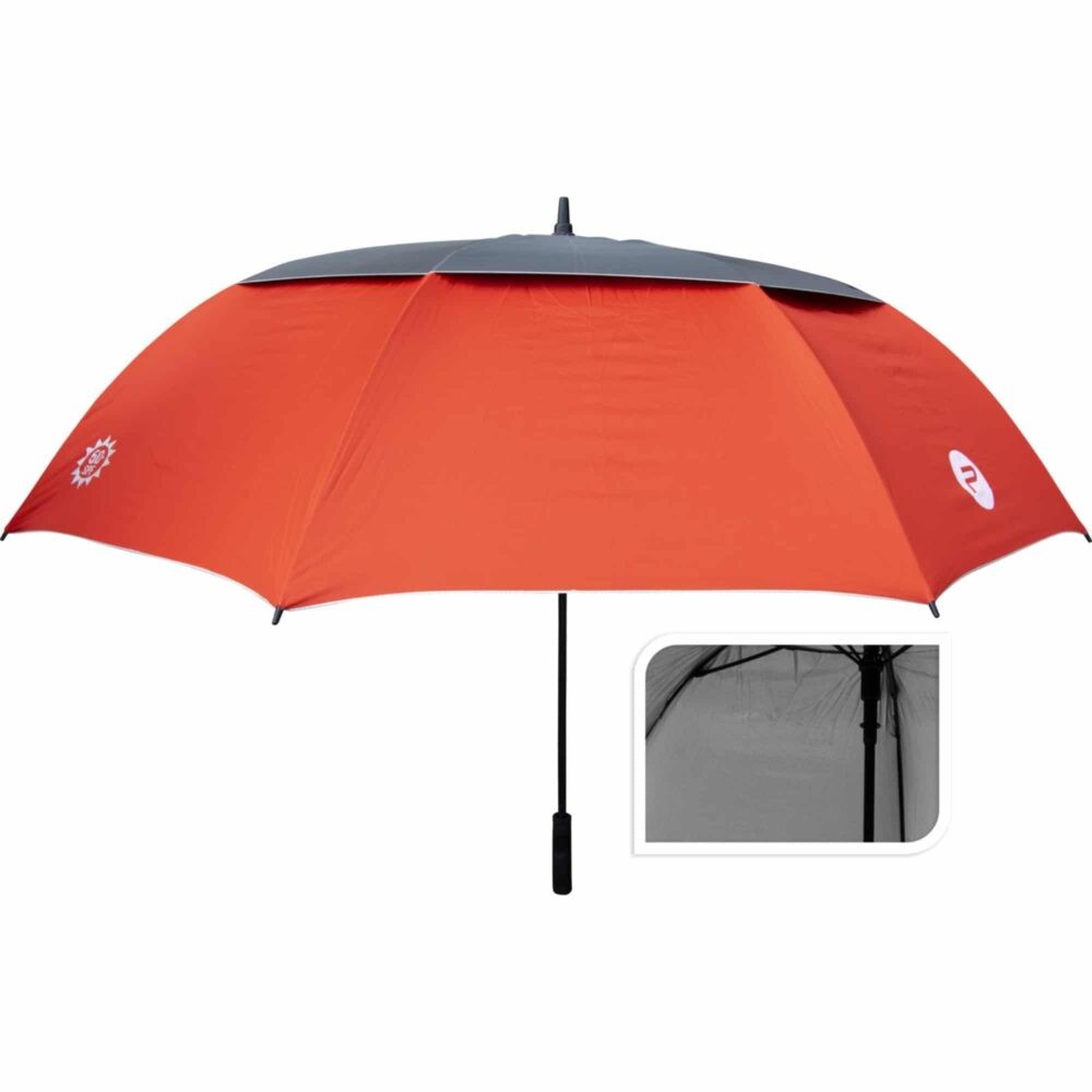 Pure2Improve Parasol Golfowy Czerwony/Szary