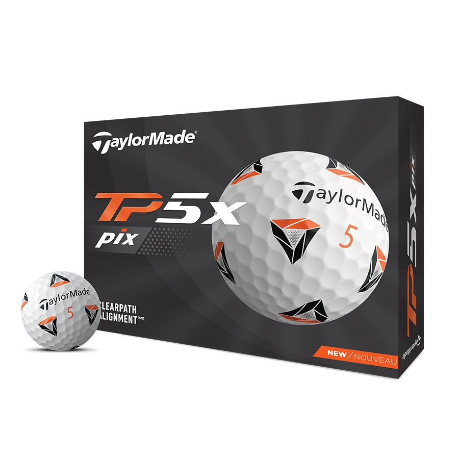 TaylorMade Piłki Golfowe TP5x Pix, 12 sztuk