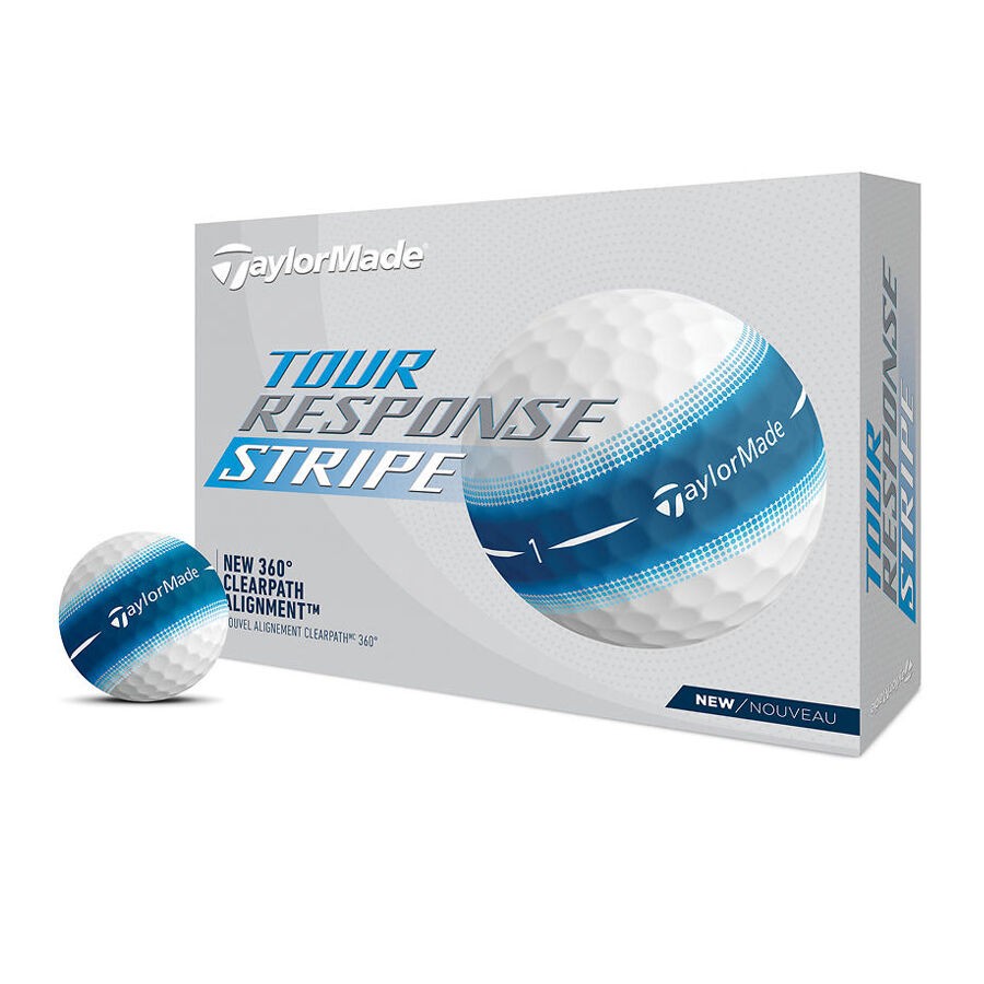 TaylorMade Piłki Golfowe Tour Response Stripe Niebieskie