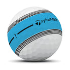 Taylormade Piłki Tour Response Stripe Neon Blue, 12 sztuk