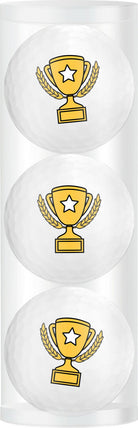 Zestaw 3 Piłek Golfowych Trophy Matt White