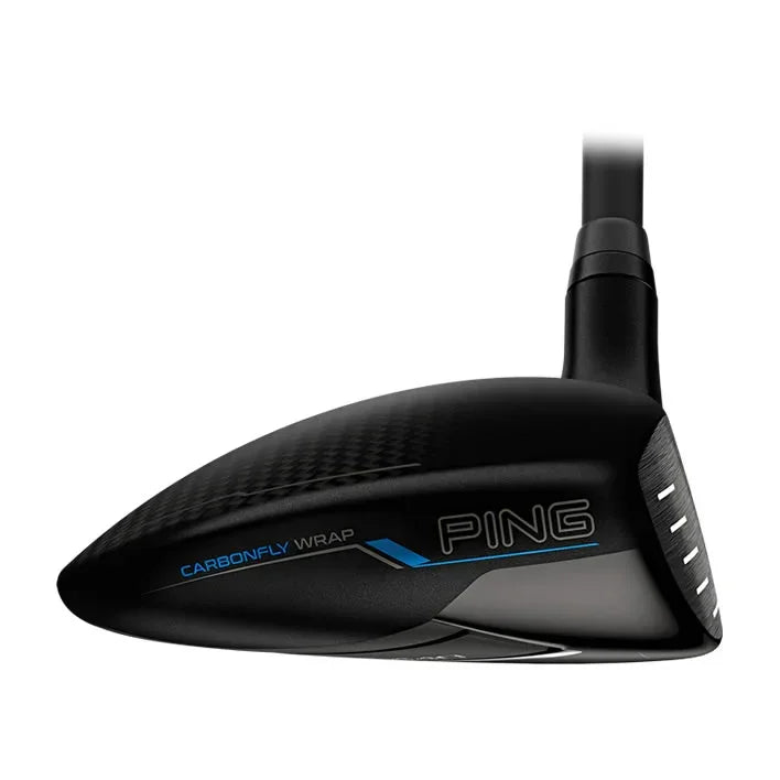 Boczny widok główki kija PING G440 MAX Fairway Wood z karbonową koroną Carbonfly Wrap